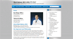 Desktop Screenshot of marknelsonmd.com